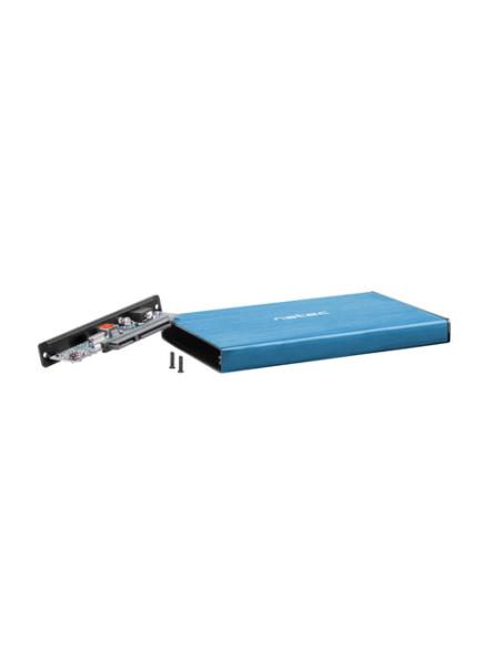 NATEC Rhino GO Carcasa de disco duro/SSD Azul 2.5"