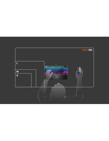 Steelseries QcK 3XL Alfombrilla de ratón para juegos Negro