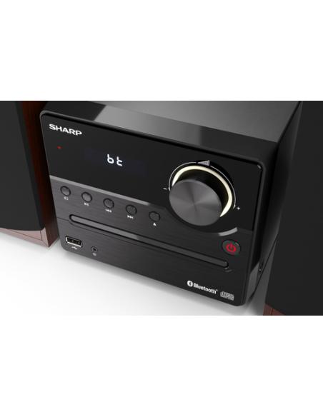 Sharp XL-B512(BR) sistema de audio para el hogar Microcadena de música para uso doméstico 45 W Marrón