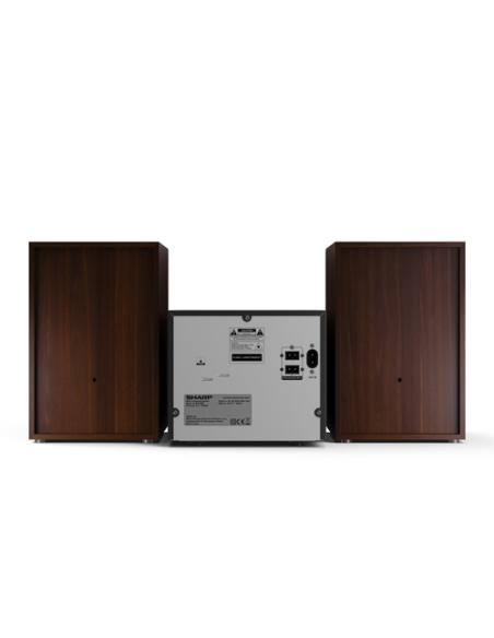 Sharp XL-B512(BR) sistema de audio para el hogar Microcadena de música para uso doméstico 45 W Marrón