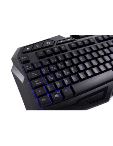 Deep Gaming DG-KTRAA-10 teclado Ratón incluido Juego USB QWERTY Español Negro