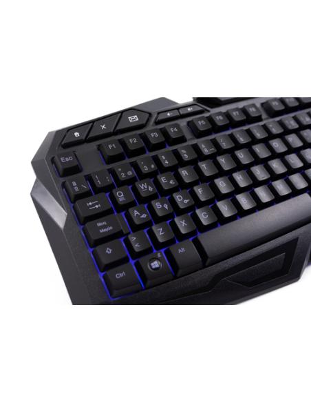 Deep Gaming DG-KTRAA-10 teclado Ratón incluido Juego USB QWERTY Español Negro