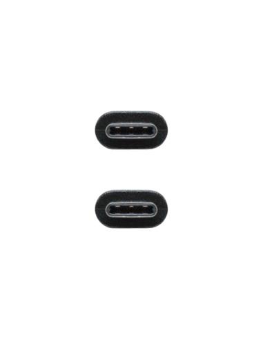 Nanocable USB 2.0, 2m cable USB USB C Negro