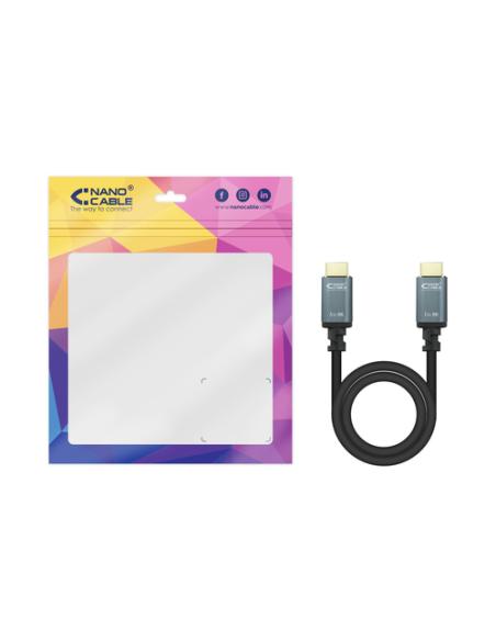 Nanocable Cable HDMI 2.1 IRIS 8K A/M-A/M, Negro, 0.5 m
