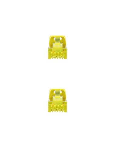 Nanocable Cable Red Latiguillo RJ45 LSZH CAT.6A SFTP AWG26, Amarillo, 25 cm