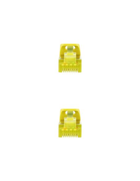 Nanocable Cable Red Latiguillo RJ45 LSZH CAT.6A SFTP AWG26, Amarillo, 25 cm
