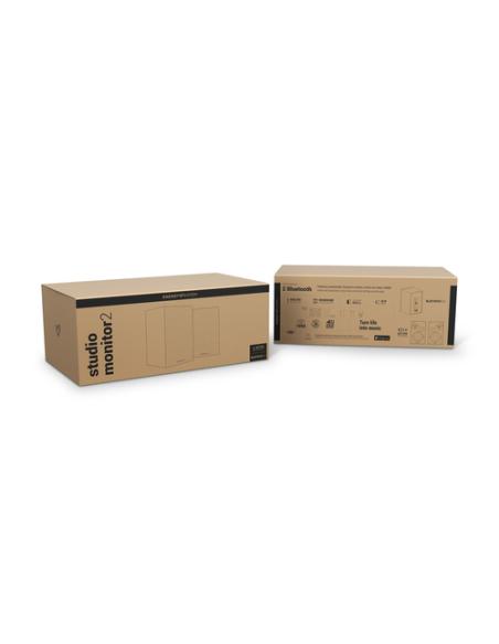 Energy Sistem Studio Monitor 2 Bluetooth De 2 vías Gris, Madera Inalámbrico y alámbrico 50 W