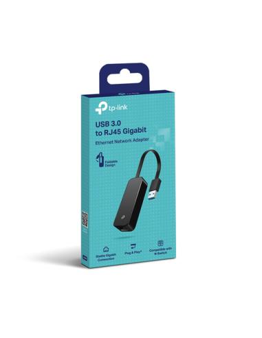 TP-Link UE306 base para portátil y replicador de puertos Negro