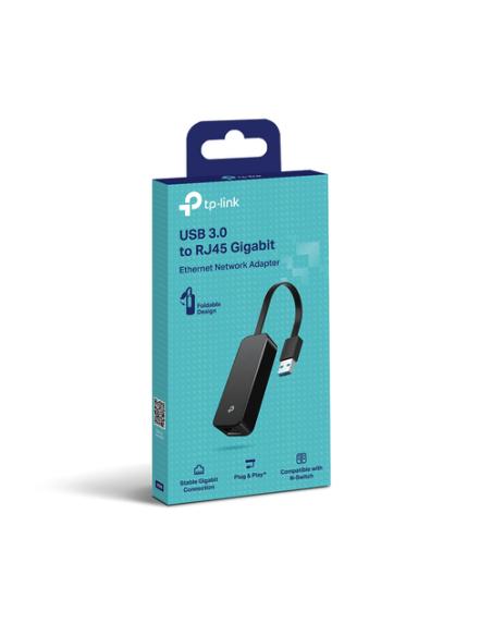 TP-Link UE306 base para portátil y replicador de puertos Negro