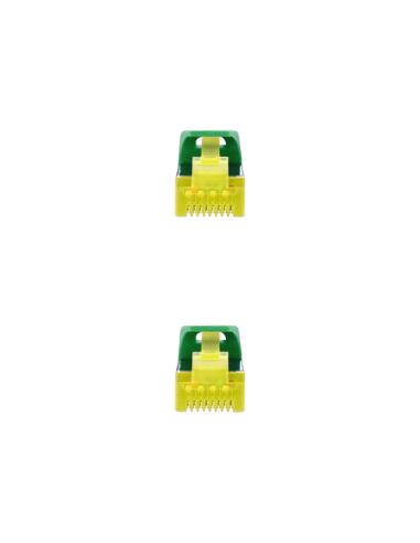 Nanocable Cable Red Latiguillo RJ45 LSZH CAT.6A SFTP AWG26, Verde, 25 cm