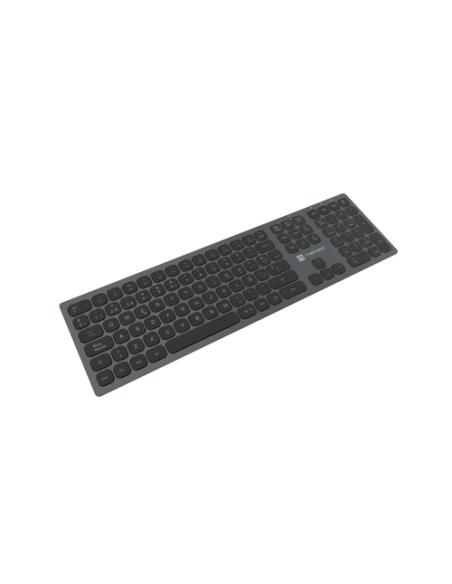 NATEC NKL-1830 teclado Universal RF Wireless + Bluetooth QWERTY Español Negro, Gris