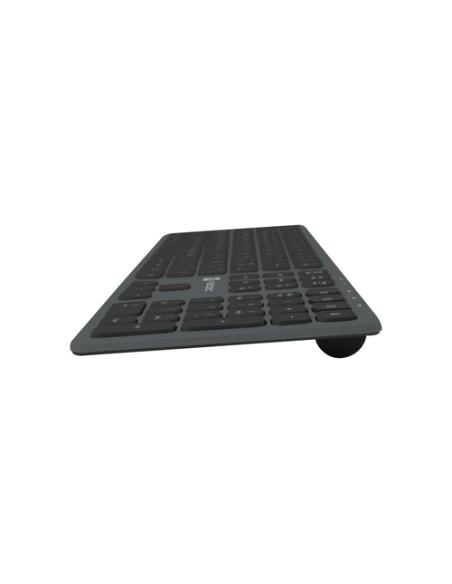 NATEC NKL-1830 teclado Universal RF Wireless + Bluetooth QWERTY Español Negro, Gris