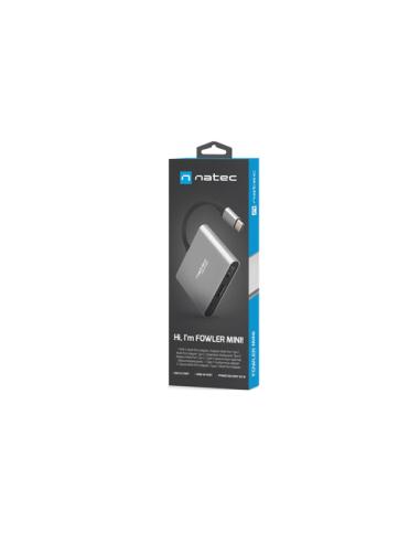 NATEC Fowler Mini USB 2.0 Type-C Gris