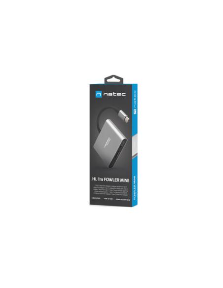 NATEC Fowler Mini USB 2.0 Type-C Gris