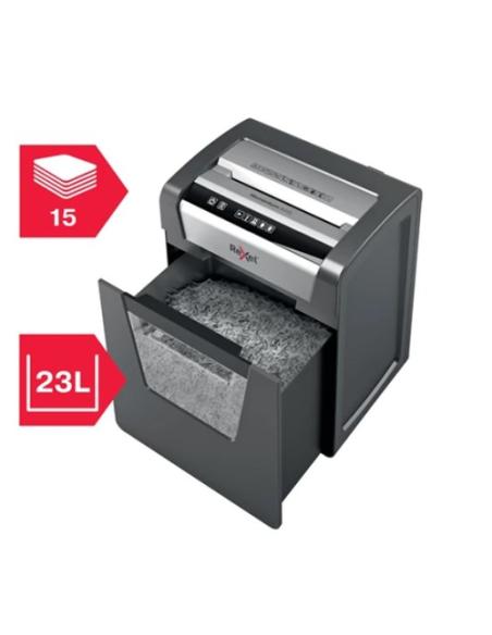 Rexel Momentum X415 triturador de papel Corte cruzado 58 dB Negro, Gris