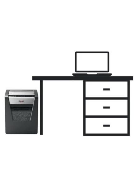 Rexel Momentum X415 triturador de papel Corte cruzado 58 dB Negro, Gris