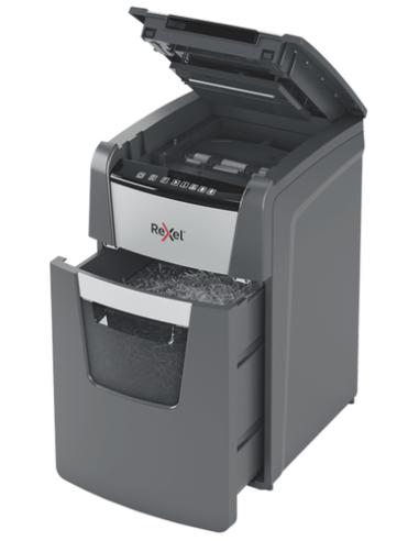 Rexel Optimum AutoFeed+ 150X triturador de papel Corte cruzado 55 dB 22 cm Negro, Plata