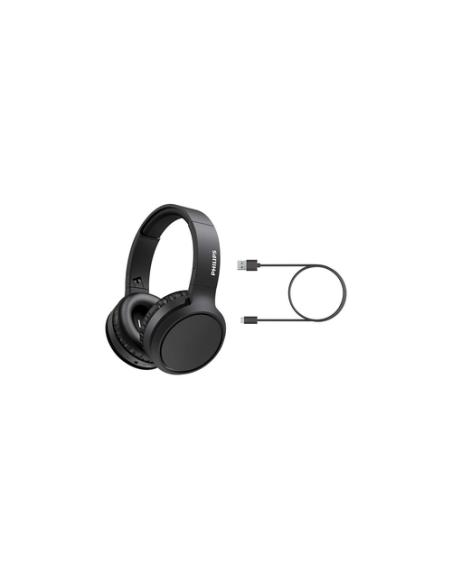 Philips TAH5205BK/00 auricular y casco Auriculares Inalámbrico y alámbrico Diadema Llamadas/Música USB Tipo C Bluetooth Negro