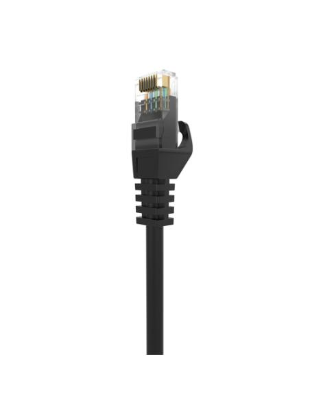 AISENS Cable de Red Latiguillo RJ45 LSZH Cat.6A 500 Mhz UTP AWG24, Negro, 3.0M