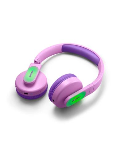 Philips TAK4206PK/00 auricular y casco Auriculares Inalámbrico y alámbrico Diadema Llamadas/Música USB Tipo C Bluetooth Rosa