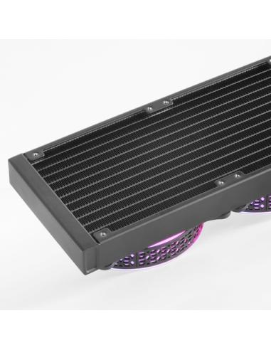 Mars Gaming ML-ONE360, Refrigeración Líquida CPU, TDP 550 W, Espejo Infinito, 3 Ventiladores FRGB Silenciosos, Multisocket Unive
