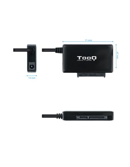 TooQ TQHDA-02C base de conexión para disco duro USB 3.2 Gen 1 (3.1 Gen 1) Type-C Negro