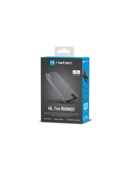 NATEC Rhino M.2 NVME Caja externa para unidad de estado sólido (SSD) Negro