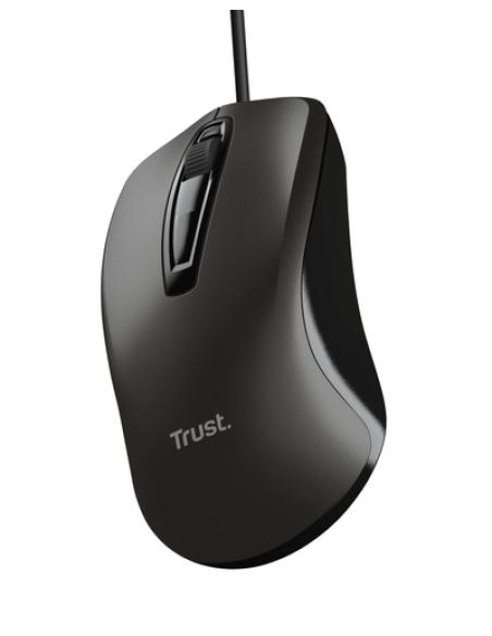 Trust 24657 ratón Oficina Ambidextro USB tipo A Óptico 1200 DPI