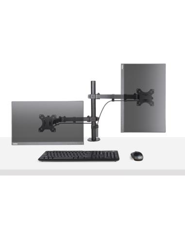 StarTech.com Brazo Soporte Ajustable para Monitor con Bandeja VESA para un Ordenador Portátil de 4,5kg y una Pantalla de hasta 3