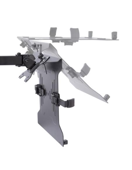 StarTech.com Brazo Soporte Ajustable para Monitor con Bandeja VESA para un Ordenador Portátil de 4,5kg y una Pantalla de hasta 3