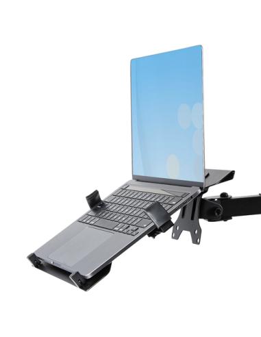 StarTech.com Brazo Soporte Ajustable para Monitor con Bandeja VESA para un Ordenador Portátil de 4,5kg y una Pantalla de hasta 3