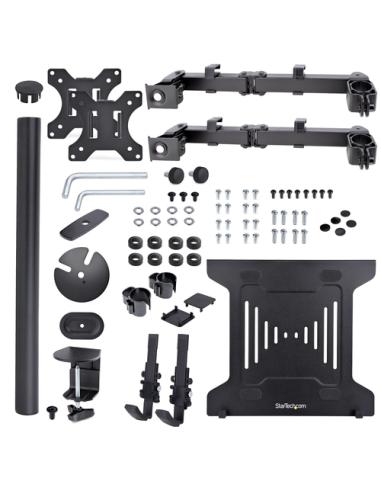StarTech.com Brazo Soporte Ajustable para Monitor con Bandeja VESA para un Ordenador Portátil de 4,5kg y una Pantalla de hasta 3