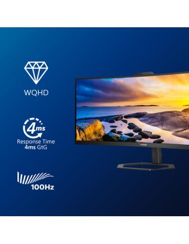 Philips 5000 series 34E1C5600HE/00 pantalla para PC 86,4 cm (34") 3440 x 1440 Pixeles 4K Ultra HD LED Negro