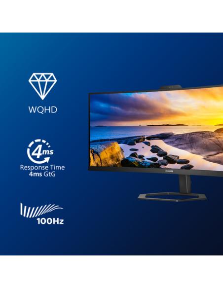 Philips 5000 series 34E1C5600HE/00 pantalla para PC 86,4 cm (34") 3440 x 1440 Pixeles 4K Ultra HD LED Negro