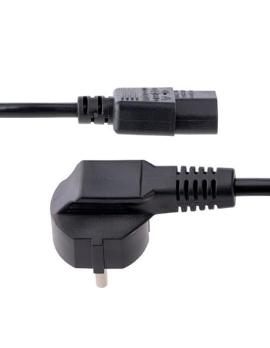 StarTech.com Cable de 3m (10 pies) de Alimentación para Ordenador, 18AWG, UE Schuko a C13, 250V 10A, Cable de Corriente, Cable d