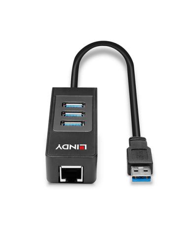 Lindy 43176 hub de interfaz USB 3.2 Gen 1 (3.1 Gen 1) Type-A 5000 Mbit/s Negro