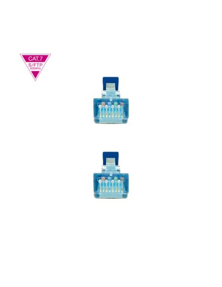 Nanocable Cable de Red Cat.7 600MHZ LSZH SFTP PIMF AWG26, Azul, 25 cm