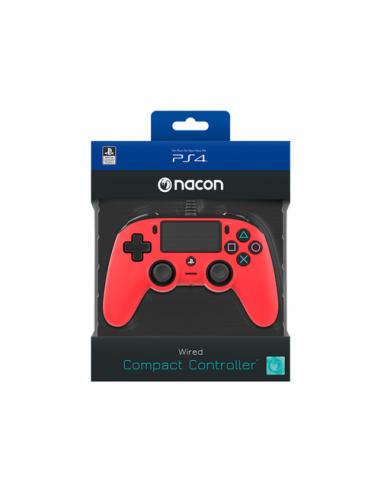 NACON PS4OFCPADRED mando y volante Rojo USB Gamepad Analógico/Digital PC, PlayStation 4