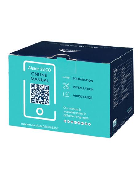 ARCTIC Alpine 23 CO Procesador Refrigerador de aire 9 cm Aluminio, Negro 1 pieza(s)