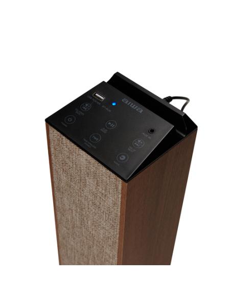 Aiwa TSBT-270WD altavoz Madera Inalámbrico y alámbrico 50 W