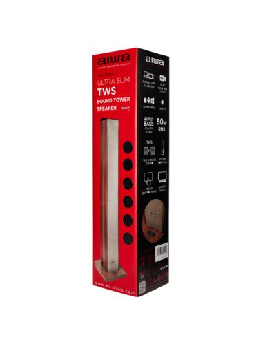 Aiwa TSBT-270WD altavoz Madera Inalámbrico y alámbrico 50 W