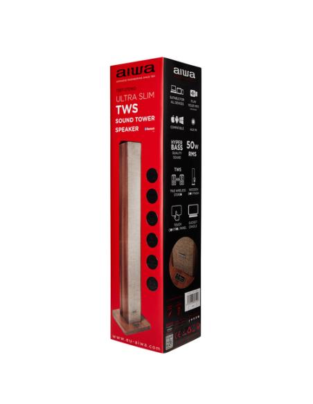 Aiwa TSBT-270WD altavoz Madera Inalámbrico y alámbrico 50 W