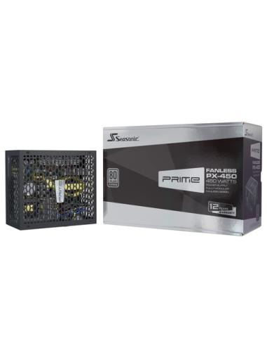 Seasonic PRIME Fanless PX unidad de fuente de alimentación 450 W 20+4 pin ATX ATX Negro