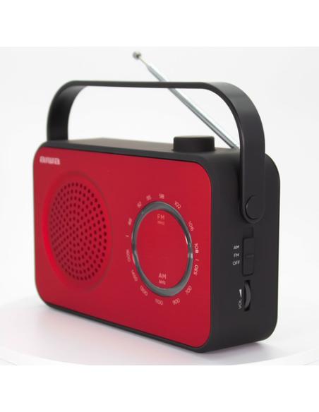 Aiwa R-190RD radio Portátil Analógica Negro, Rojo