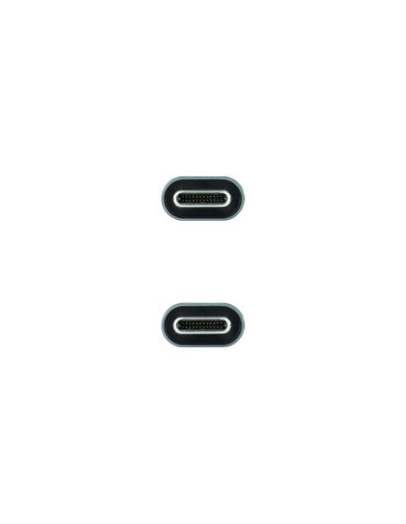 Nanocable 10.01.4300 cable USB USB4 Gen 2x2 0,5 m USB C Negro