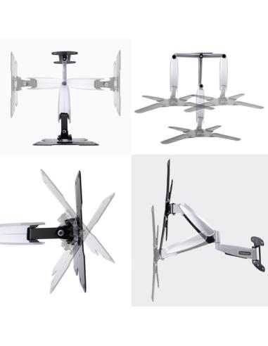 StarTech.com Soporte VESA de Pared para TV de 23 a 55 Pulgadas - Soporte Mural VESA - Ajustable con Movimiento Total - Brazo Col