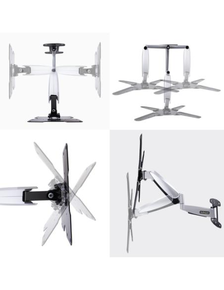 StarTech.com Soporte VESA de Pared para TV de 23 a 55 Pulgadas - Soporte Mural VESA - Ajustable con Movimiento Total - Brazo Col