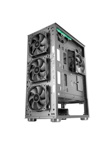 Mars Gaming MC-PRO2, Torre Profesional E-ATX, Sistema CPU Freezer, 5 Ventiladores Ultra-silenciosos y Frontal Metal-Mesh, Color 