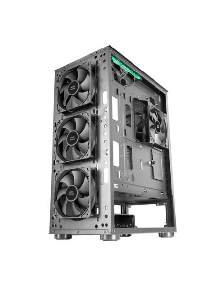 Mars Gaming MC-PRO2, Torre Profesional E-ATX, Sistema CPU Freezer, 5 Ventiladores Ultra-silenciosos y Frontal Metal-Mesh, Color 