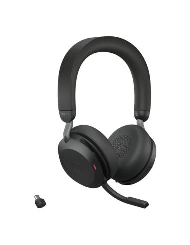 Jabra Evolve2 75 Auriculares Inalámbrico y alámbrico Diadema Oficina/Centro de llamadas USB Tipo C Bluetooth Negro
